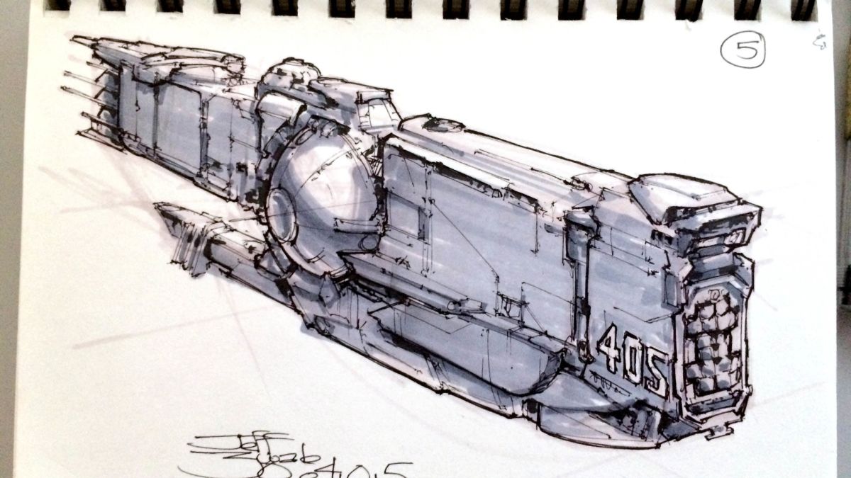 1200x675 Drawing Spaceships The Old Fashioned Way - Space Ship Drawing