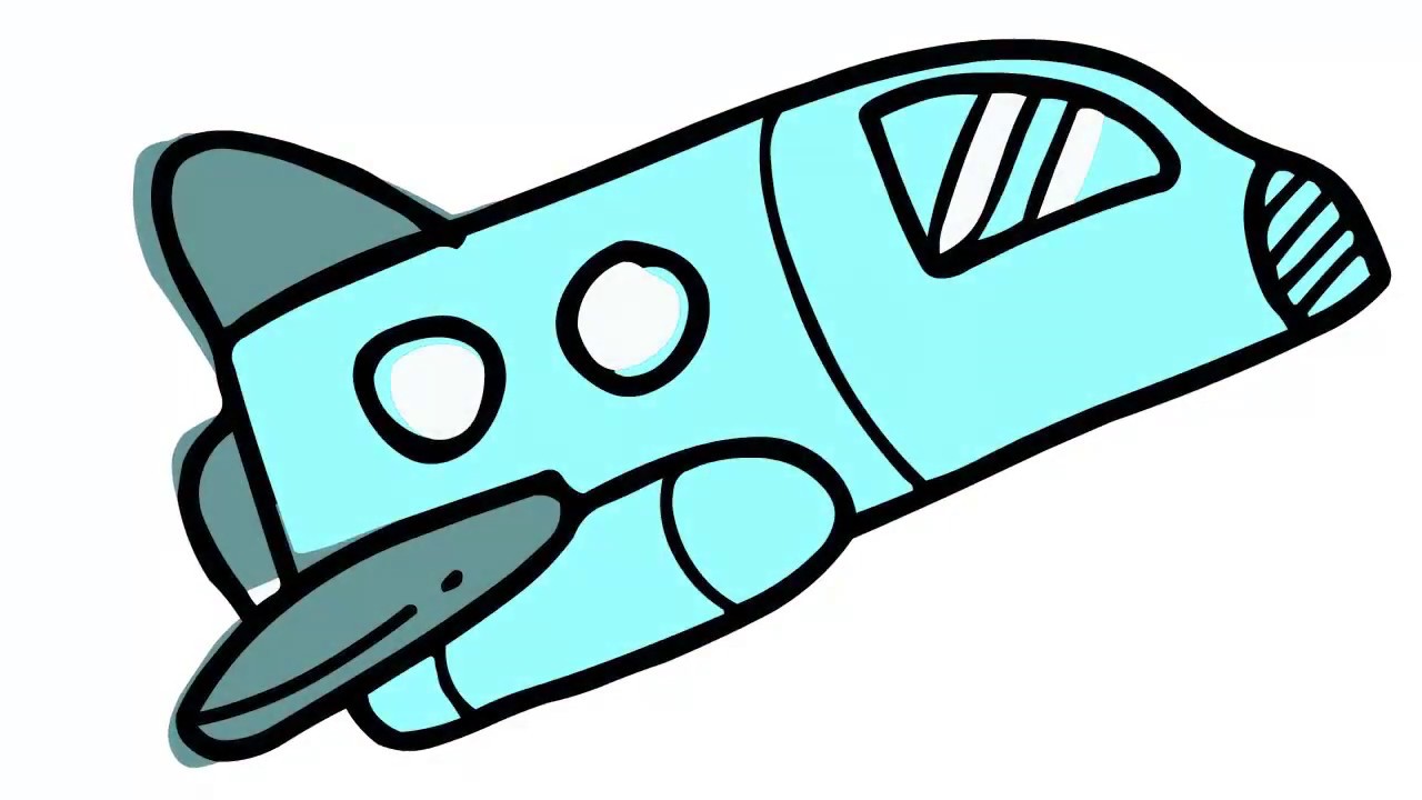 1280x720 how to draw a space shuttle - Space Shuttle Drawing