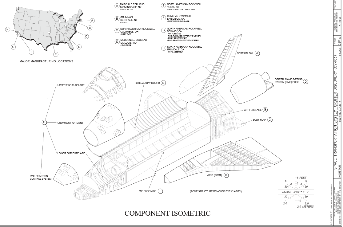 Спейс шаттл чертеж