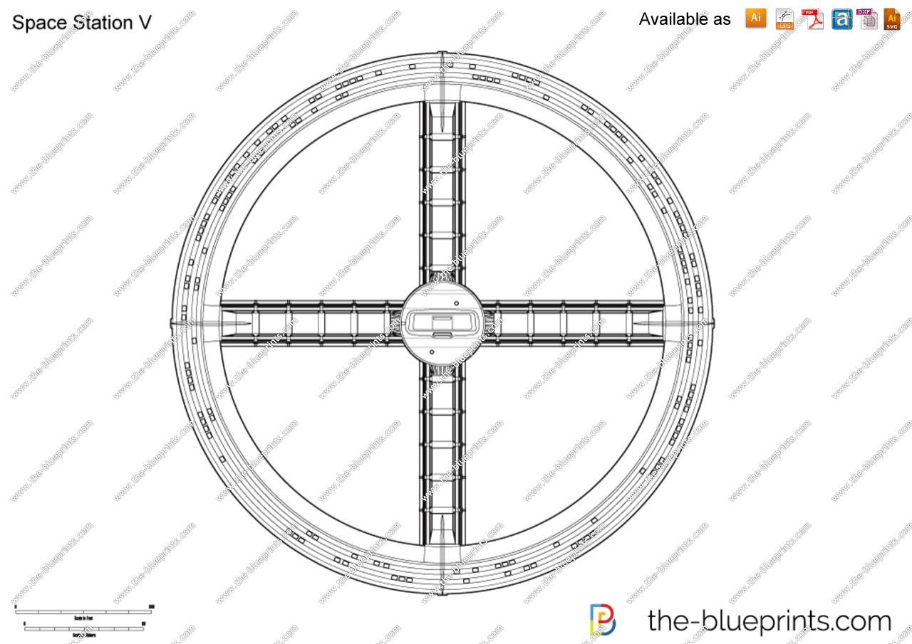 1280x905 space station v vector drawing - Space Station Drawing
