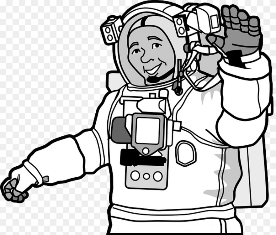 880x750 astronaut space suit drawing presentation art cc0 - Space Suit Drawing