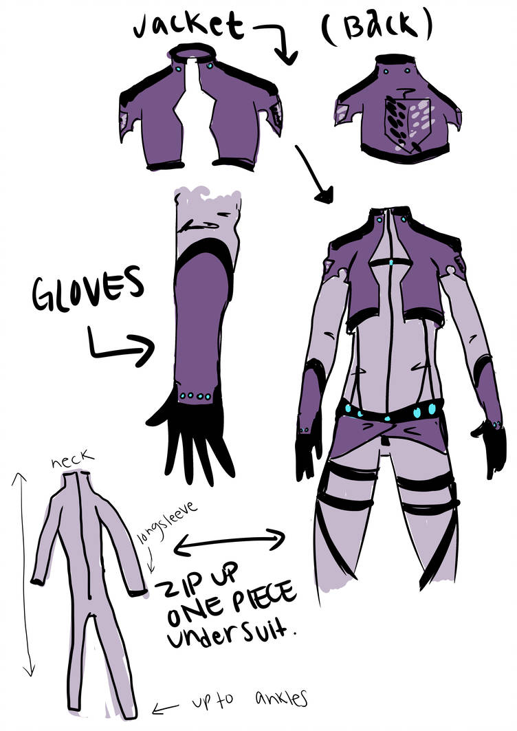 752x1063 attack on space suit concept drawing for cosplay - Space Suit Drawing