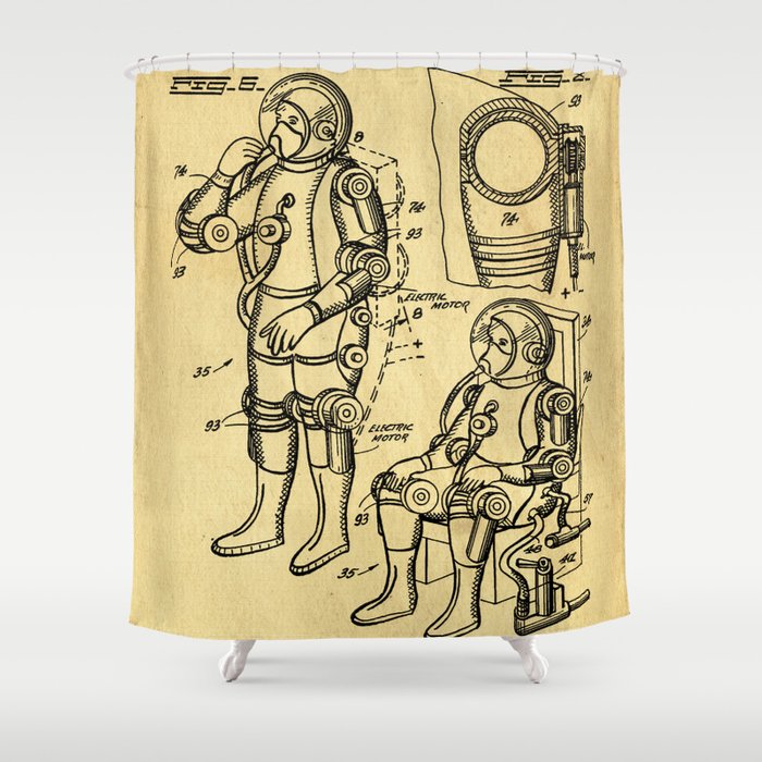 700x700 mobile space suit support patent drawing from shower curtain - Space Suit Drawing