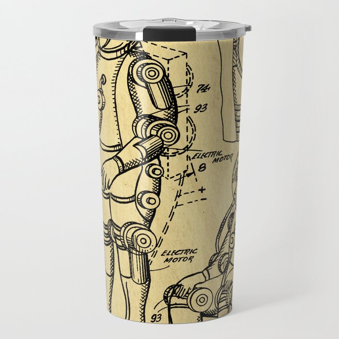 700x700 mobile space suit support patent drawing from travel mug - Space Suit Drawing