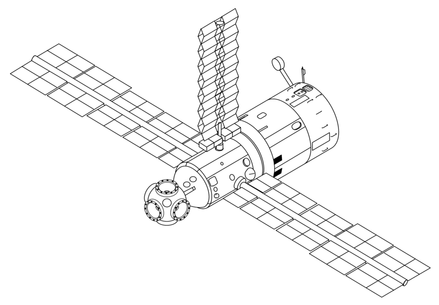 900x625 spacecraft, drawing, line, transparent png image clipart free - Spacecraft Drawing