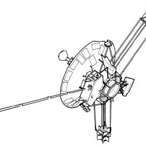 290x290 a drawing of the pioneer spacecraft download scientific diagram - Spacecraft Drawing