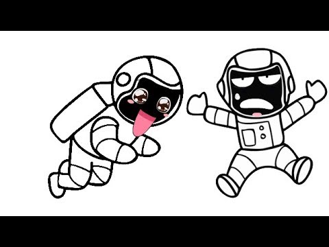 480x360 How To Draw An Astronaut - Spaceman Drawing