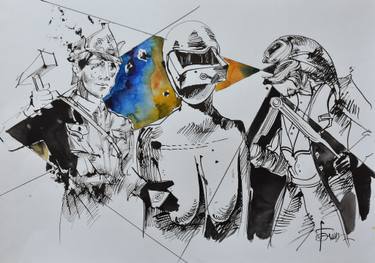 375x263 Spaceman Drawings For Sale Saatchi Art - Spaceman Drawing
