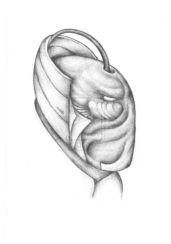 570x813 Spaceman Fantasy Art Pencil Drawing High Quality Signed Etsy - Spaceman Drawing