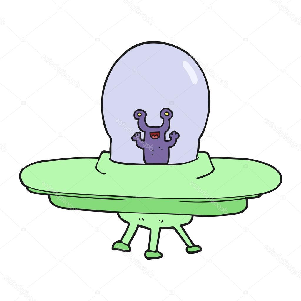 1024x1024 unique stock illustration cartoon alien spaceship drawing vector - Spaceship Cartoon Drawing