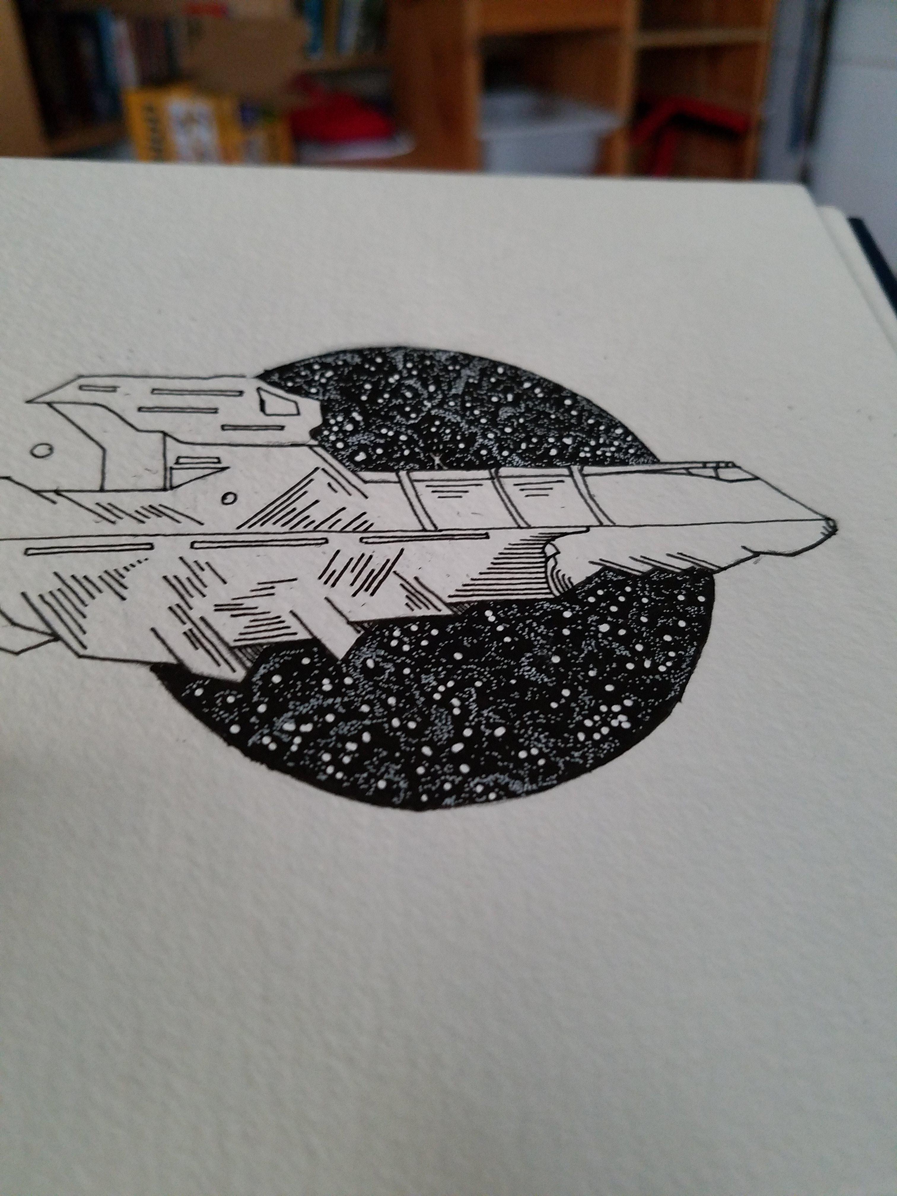 3024x4032 messy spaceship drawing teenagersnew - Spaceship Drawing