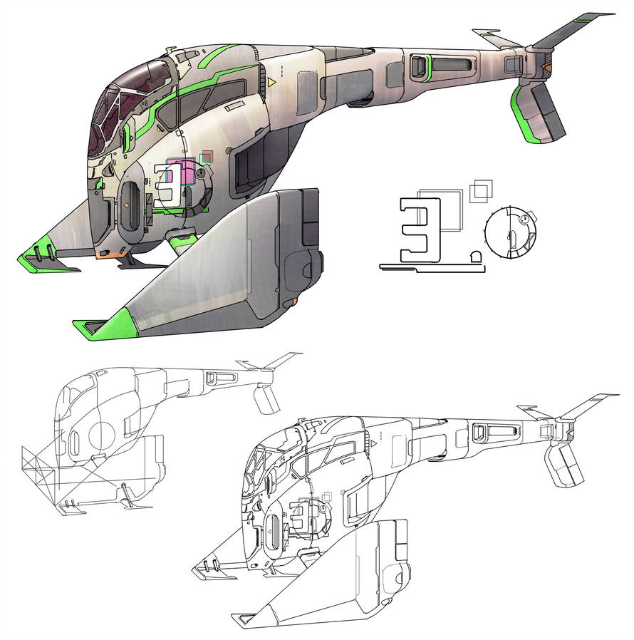 890x898 spaceship drawing - Spaceship Drawing