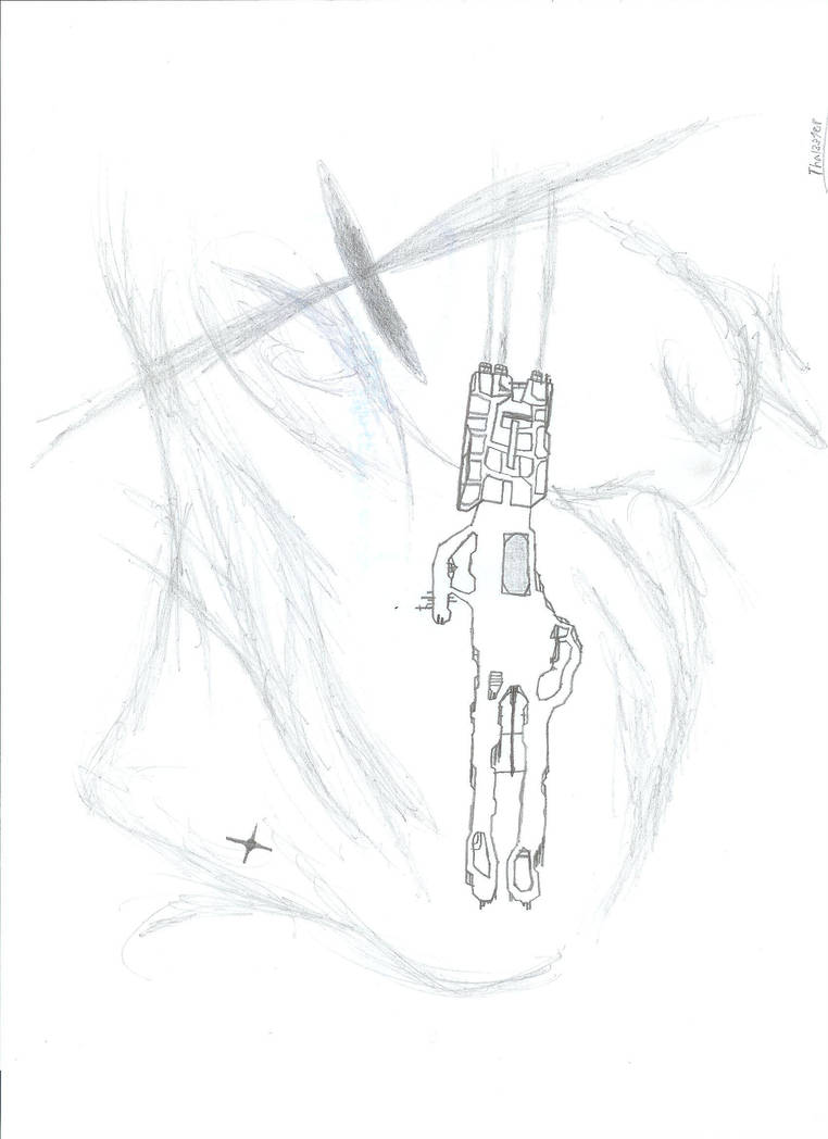 762x1048 Spaceship Drawing - Spaceship Drawing