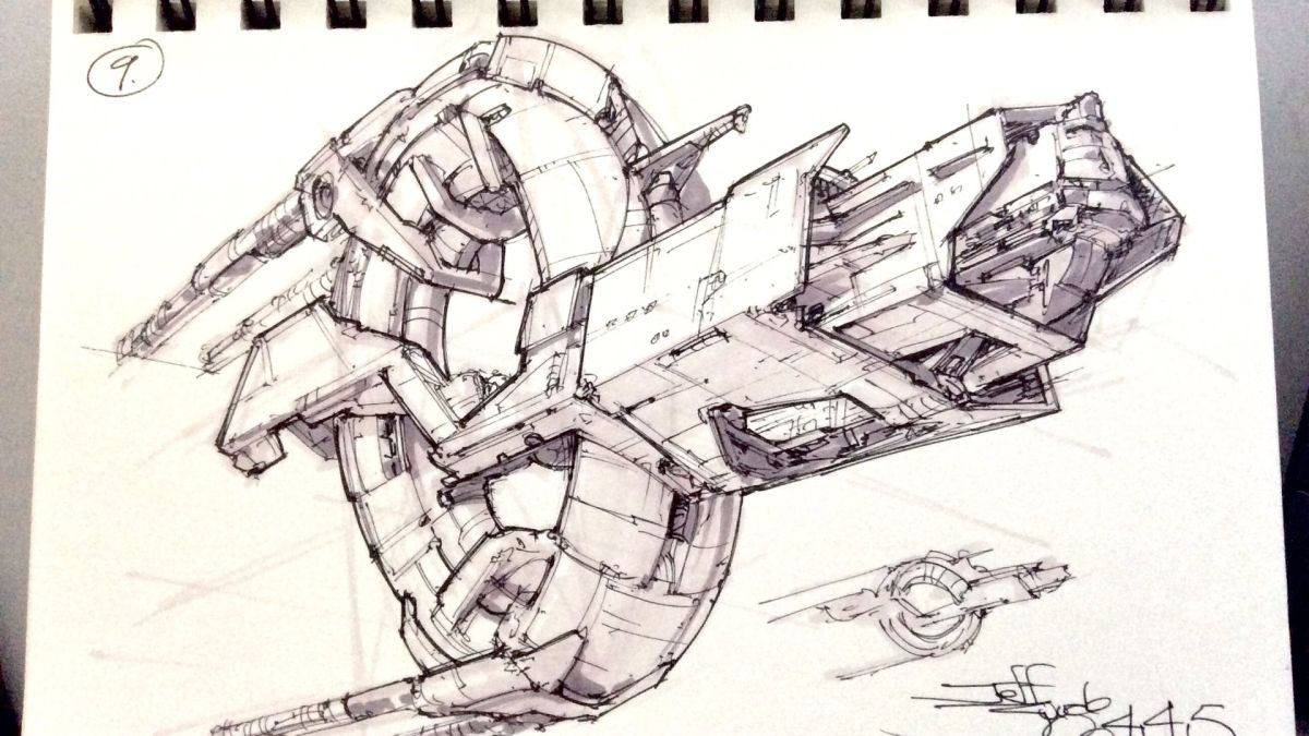 1200x675 Drawing Spaceships The Old Fashioned Way - Spaceship Drawing