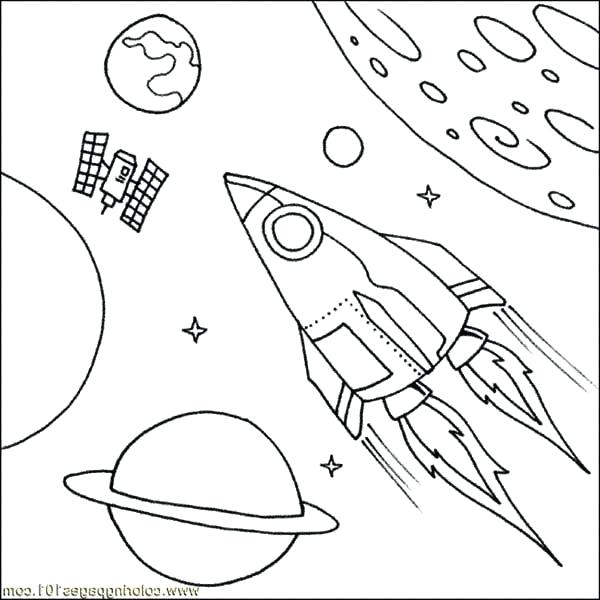 Spaceship Drawing For Kids at PaintingValley.com | Explore collection ...