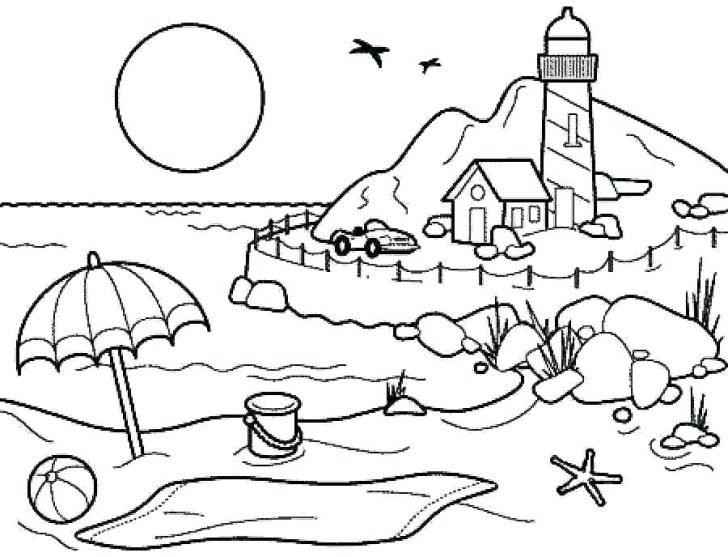 728x557 Spaceship Coloring Pages Printable Summer Season Pictures For Kids - Spaceship Drawing For Kids