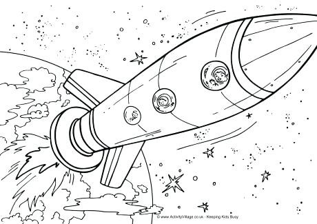 460x325 Spaceship Drawing For Kids Space Ship Coloring Pages - Spaceship Drawing For Kids