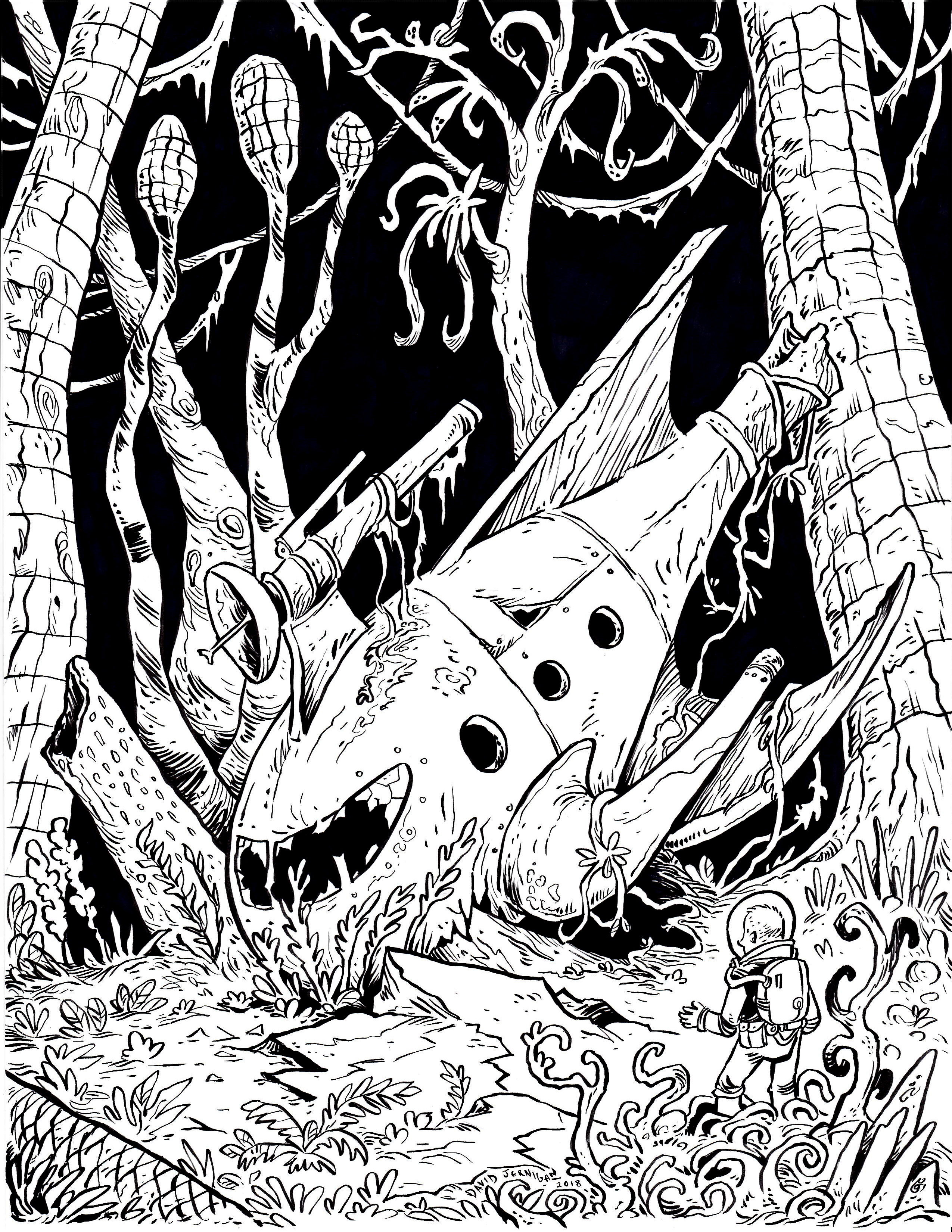 2550x3300 Wreaked Spaceship Drawing Sketcharound - Spaceship Drawing Pictures