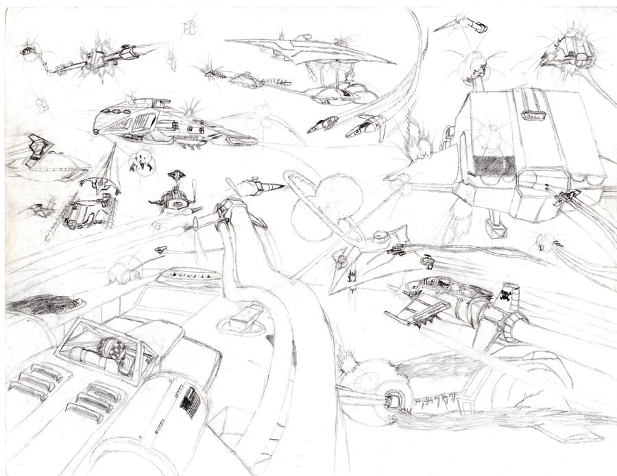 900x695 Spaceship Battle Line Drawing Best Cars - Spaceship Line Drawing