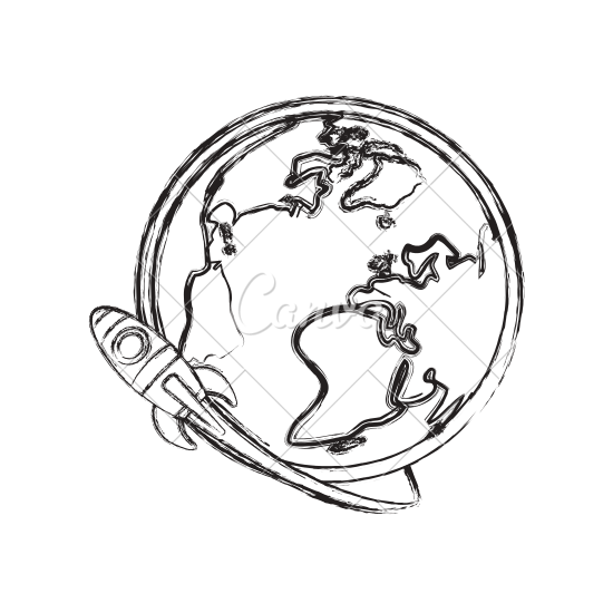 550x550 Drawing Spaceships Transparent Png Clipart Free Download - Spaceship Line Drawing