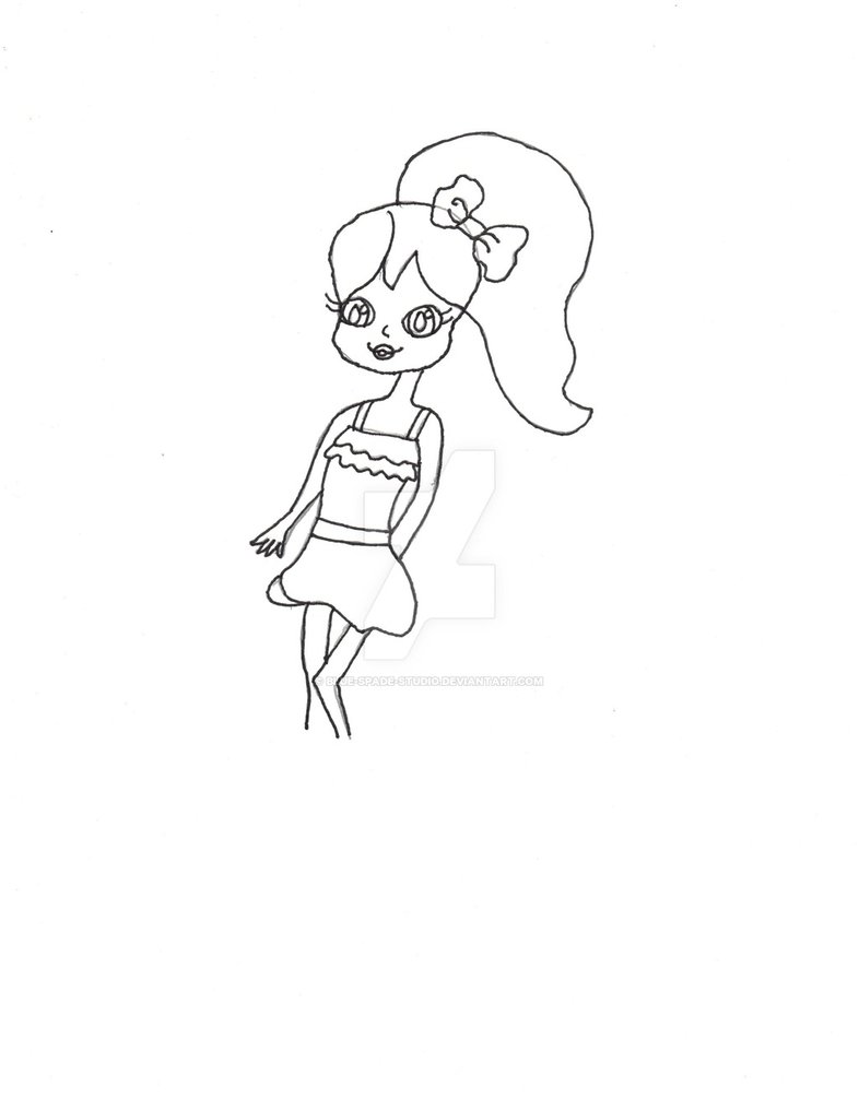 786x1017 girl drawing practice - Spade Drawing