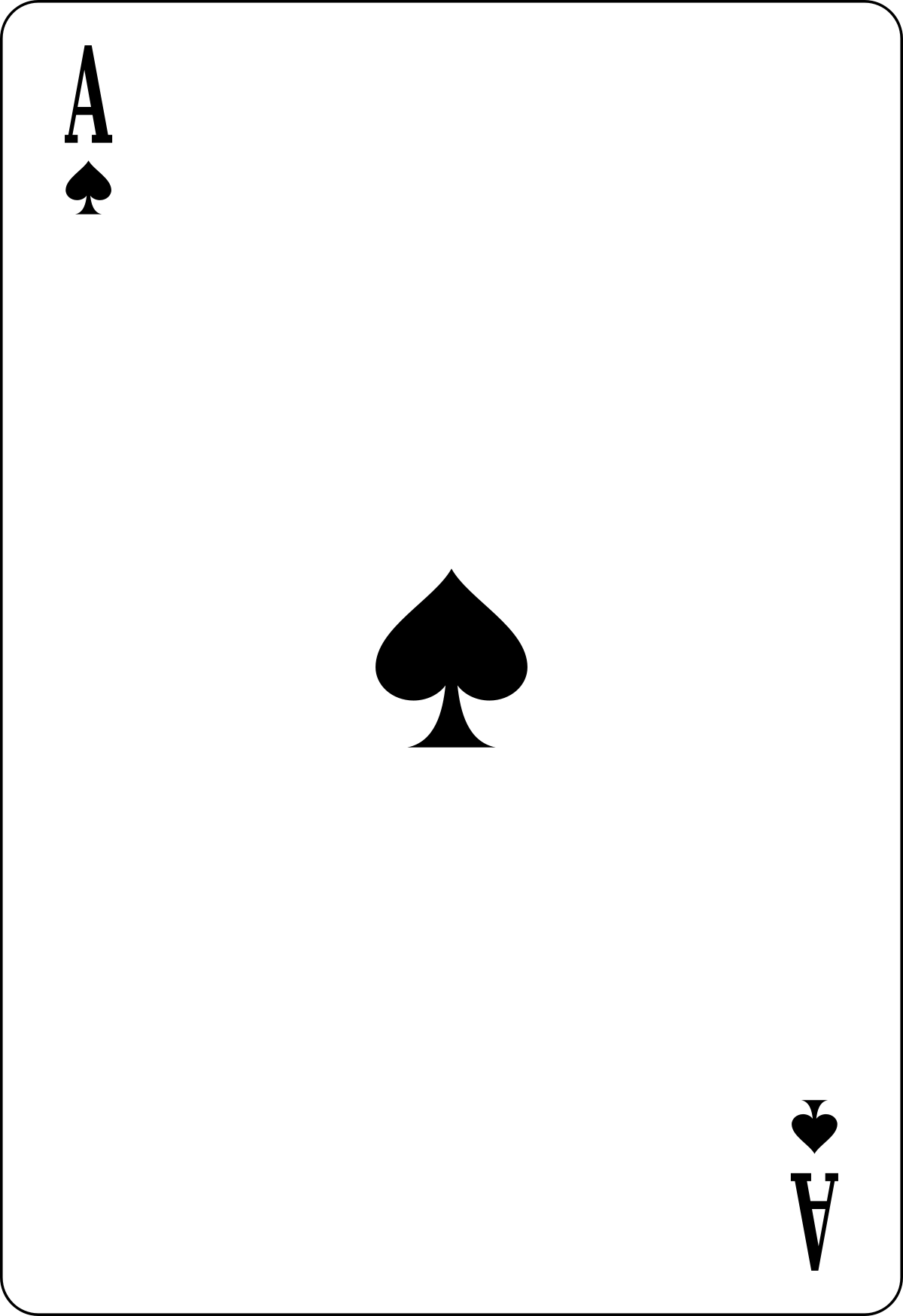 1200x1748 ace of spades - Spade Drawing