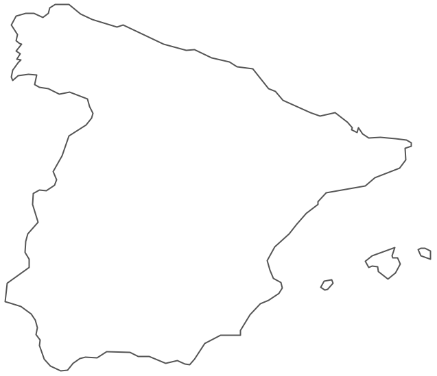 Spain Map Drawing at PaintingValley.com | Explore collection of Spain ...