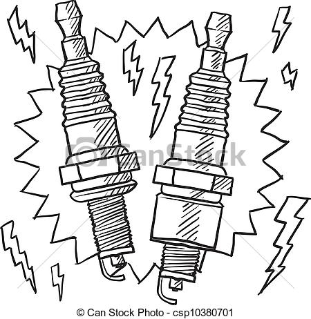 450x462 Spark Plug Drawing - Spark Plug Drawing