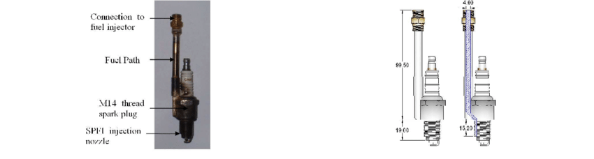 850x228 spark plug fuel injector components fig technical drawing - Spark Plug Drawing