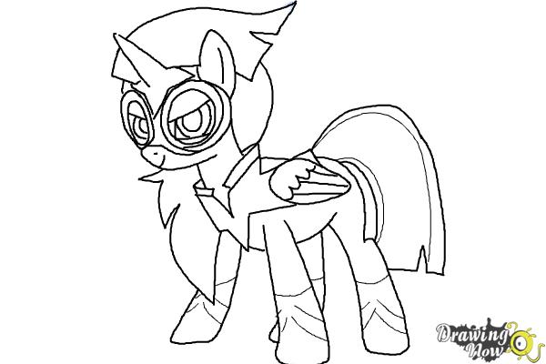 600x400 How To Draw Twilight Sparkle, Masked Matter Horn From Power Ponies - Sparkle Drawing