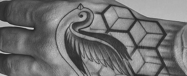 640x260 sparrow tattoo designs for men - Sparrow Drawing Tattoo
