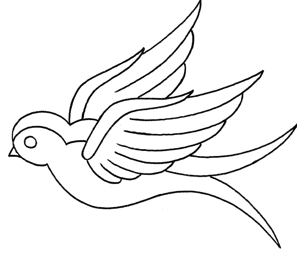 1208x1028 Sparrow Flying Drawing At Com Free For Personal Us On Tattoo - Sparrow Flying Drawing