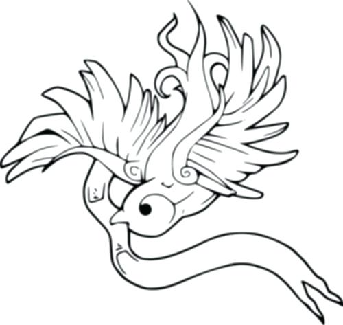 500x473 Grey Ink Sparrow Tattoo Design Traditional Outline - Sparrow Tattoo Drawing