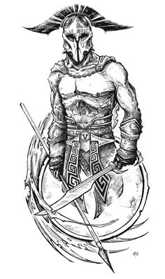 236x399 Spartan Warrior Drawings - Spartan Drawing
