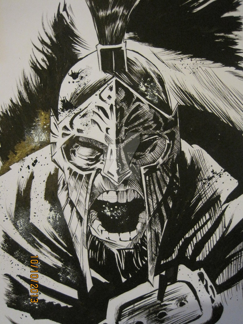 774x1032 Drawing In Chinese Ink - Spartan Drawing