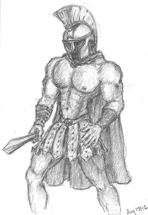 Spartan Drawing at PaintingValley.com | Explore collection of Spartan ...