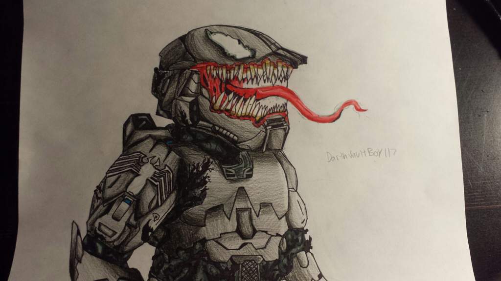 1024x576 Venom Spartan Drawing Halo Amino - Spartan Drawing