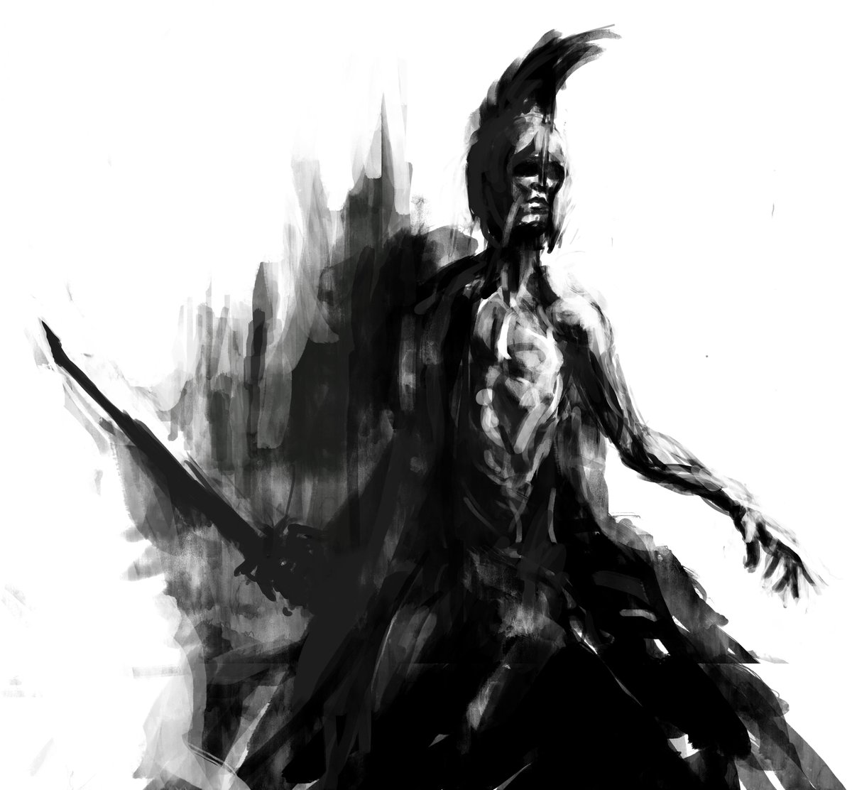 1200x1112 Cai Beschorner On Twitter A Shadow Spartan Aha - Spartan Drawing