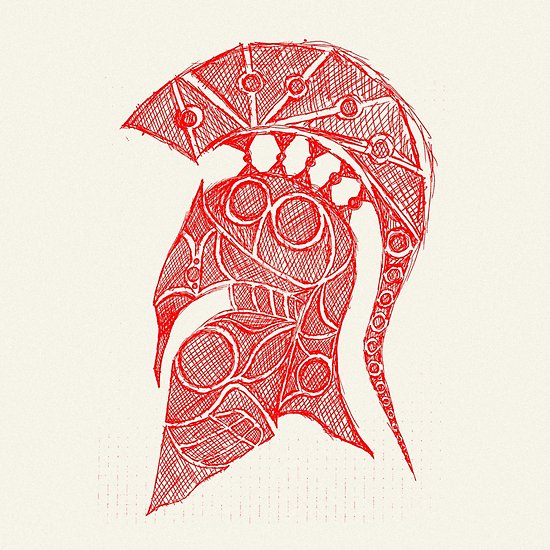550x550 spartan helmet sketch posters - Spartan Helmet Drawing