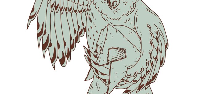 700x304 owl holding spartan helmet drawing coffee mug - Spartan Helmet Drawing