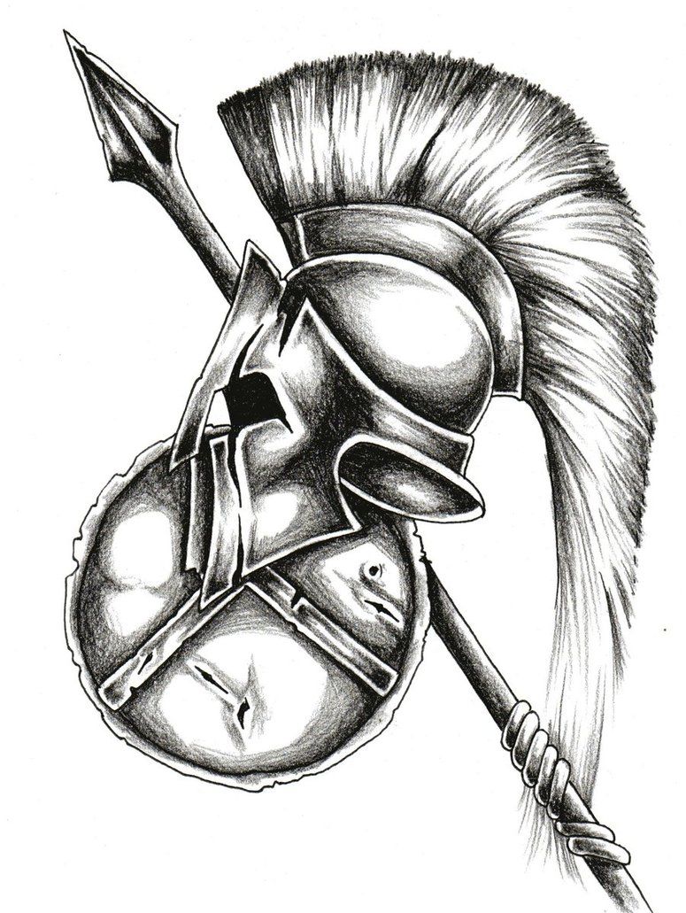 775x1031 spartan warrior tattoo drawn up for me! cool spartan tattoo - Spartan Shield Drawing