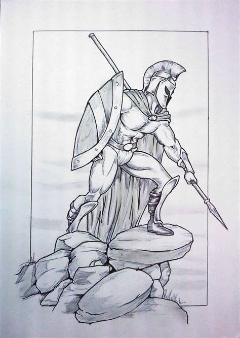 474x666 image result for spartan warrior drawings tats warrior drawing - Spartan Soldier Drawing