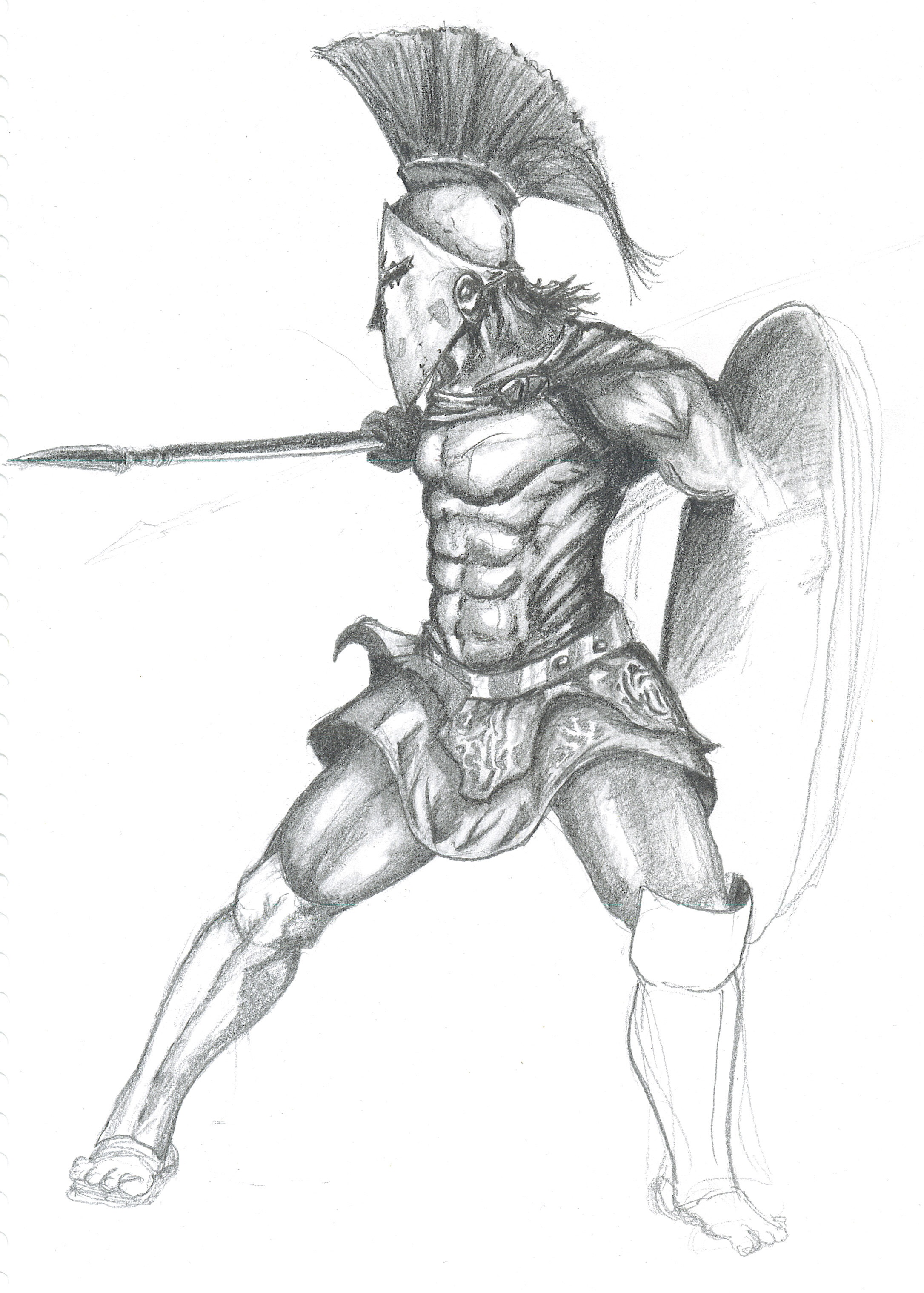 2171x3037 did spartan warriors embrace homosexuality - Spartan Soldier Drawing