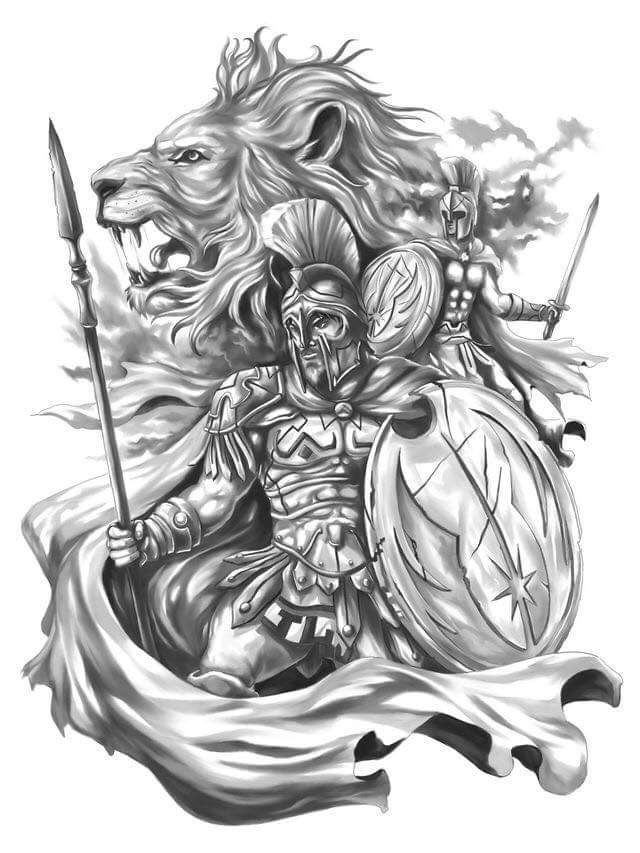 Spartan Warrior Drawing at Explore collection of