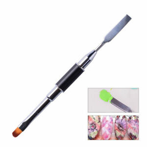 300x300 Black Dual Ended Acrylic Painting Pen Spatula Drawing Uv Gel Brush - Spatula Drawing