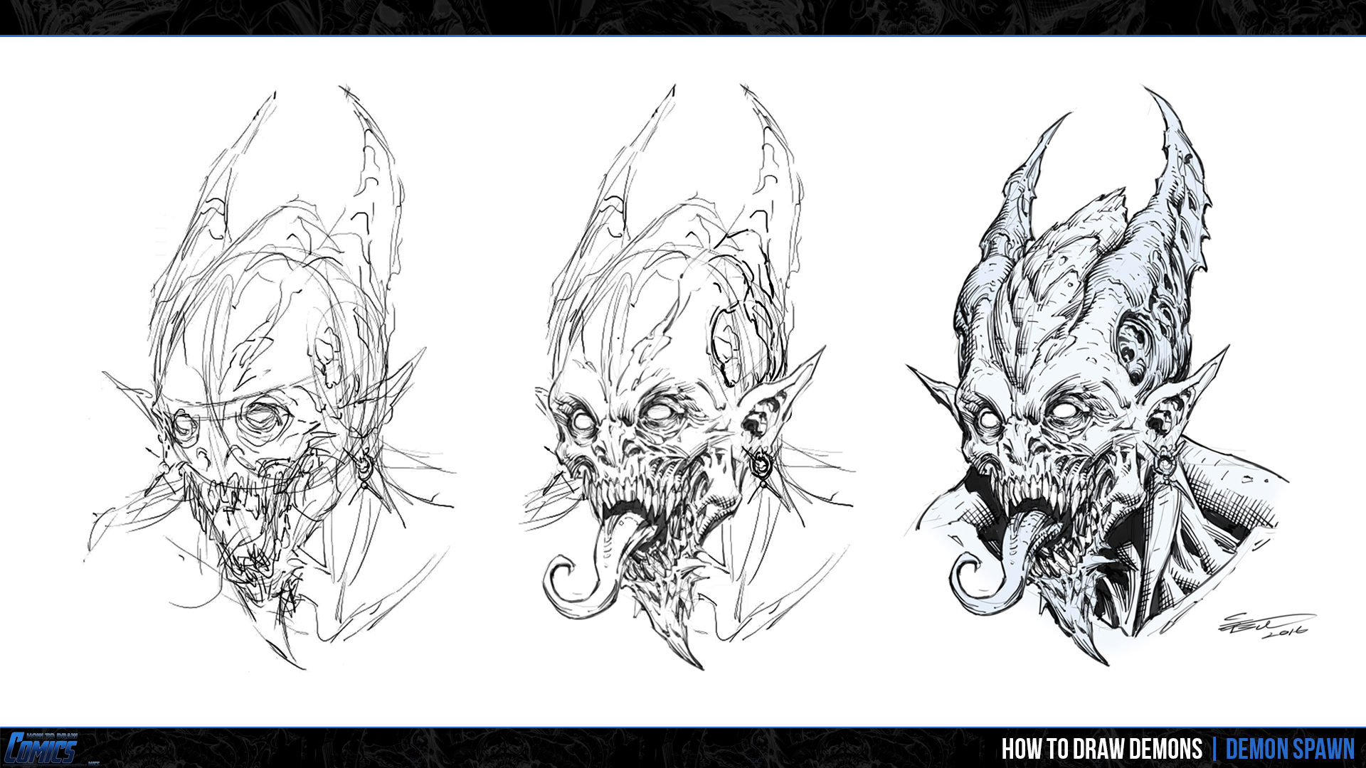 1920x1080 how to draw demons demon spawn - Spawn Drawings