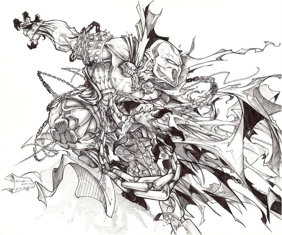 979x816 Spawn Drawing For Free Download - Spawn Drawings