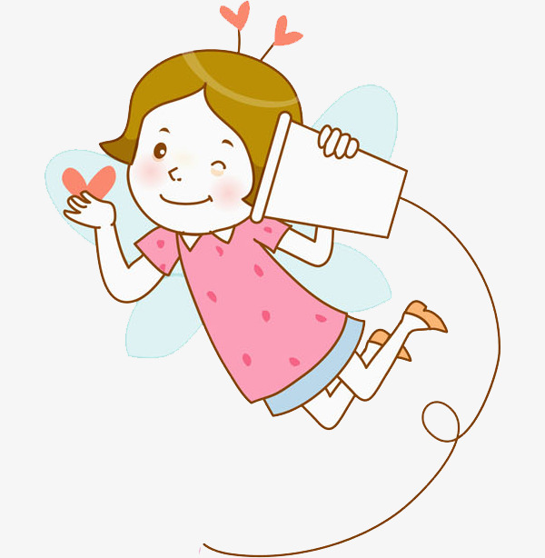 600x614 speaking girl, cartoon hand drawing, decorative pattern png image - Speaking Drawing