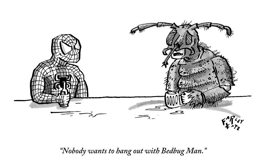 900x556 spiderman and bedbug man are seen speaking drawing - Speaking Drawing