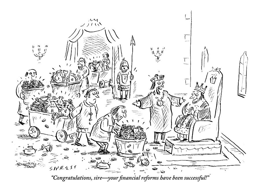 900x663 a man is seen speaking with a king as people haul drawing - Speaking Drawing